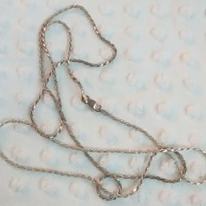 Vintage sterling silver rope chain